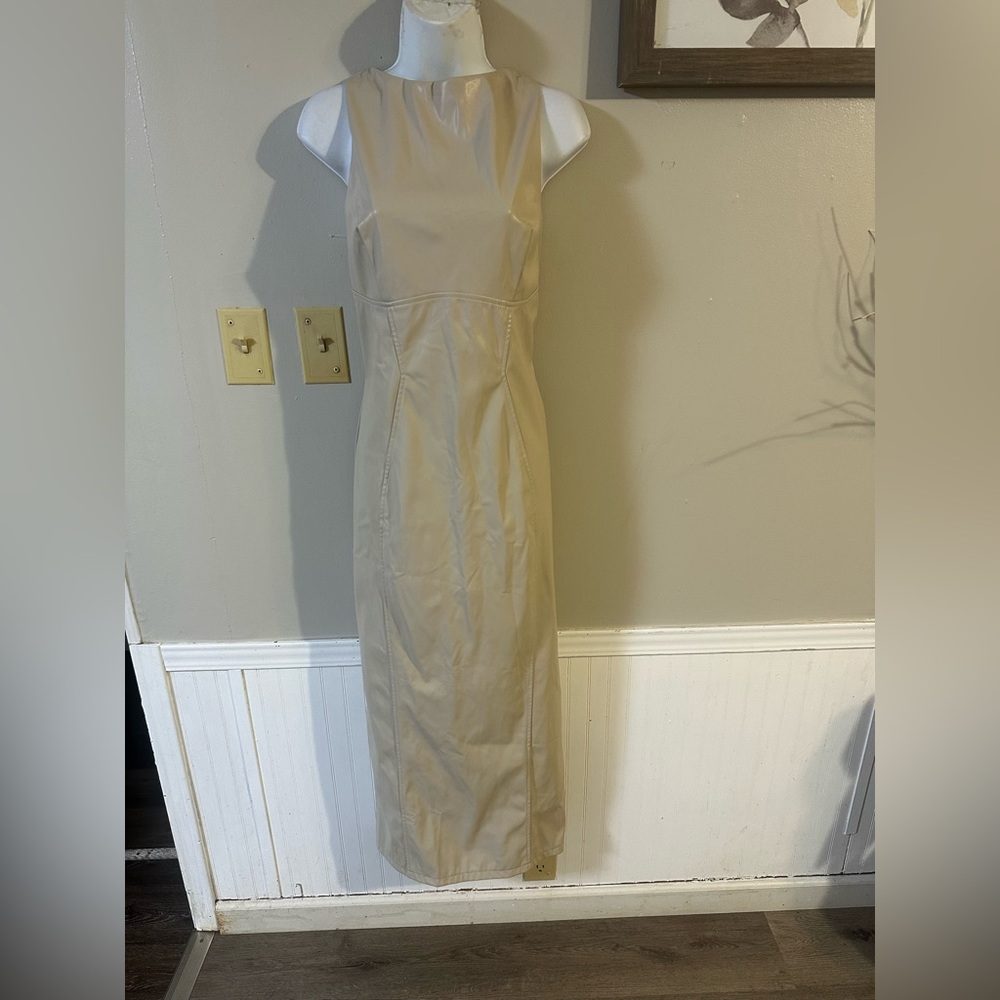 Elegant Tan Maxi Dress